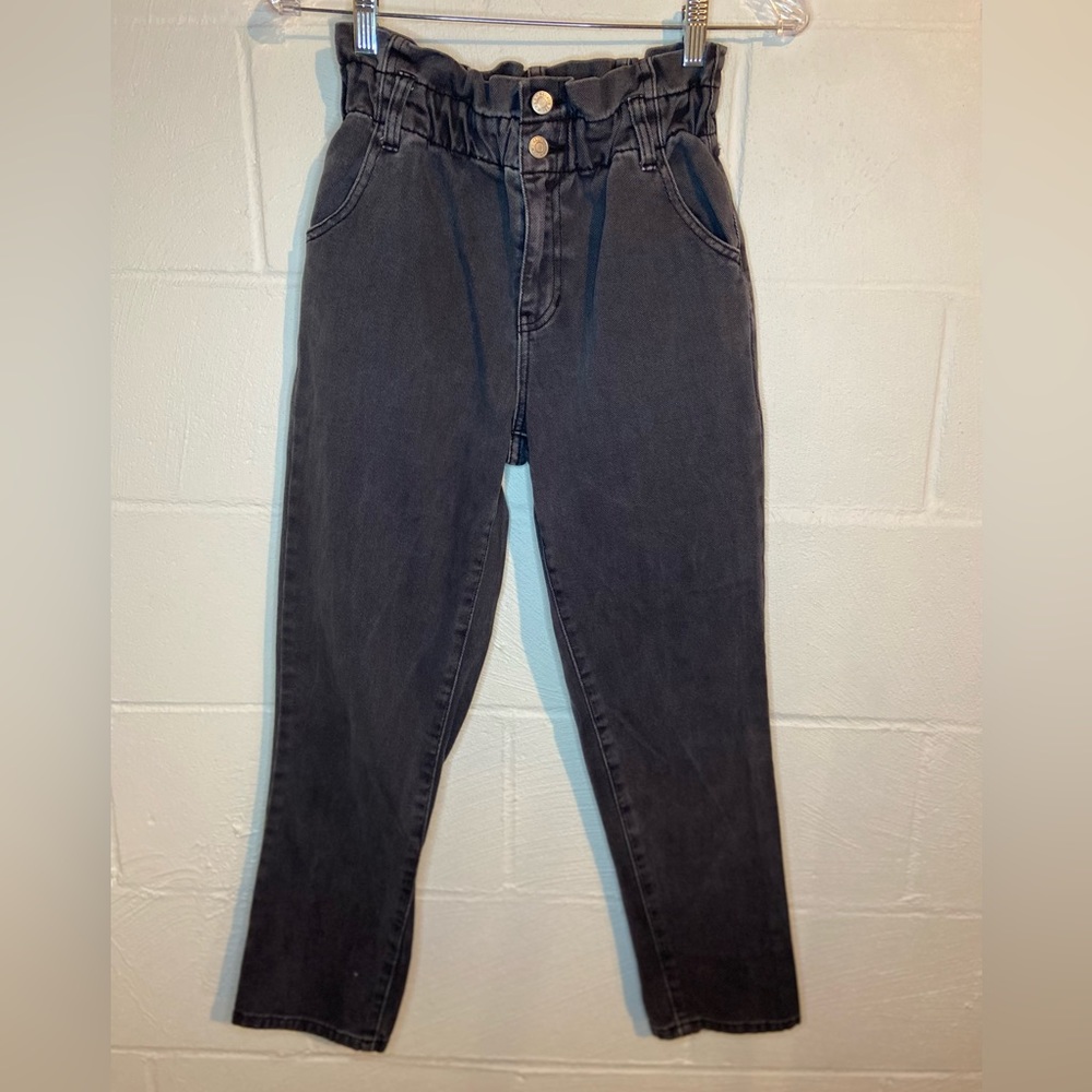 💜PacSun Paper bag waist High Rise Mom Jeans size 24